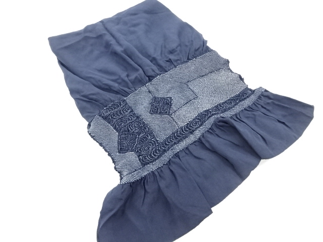 正絹　絞り抽象模様男物兵児帯